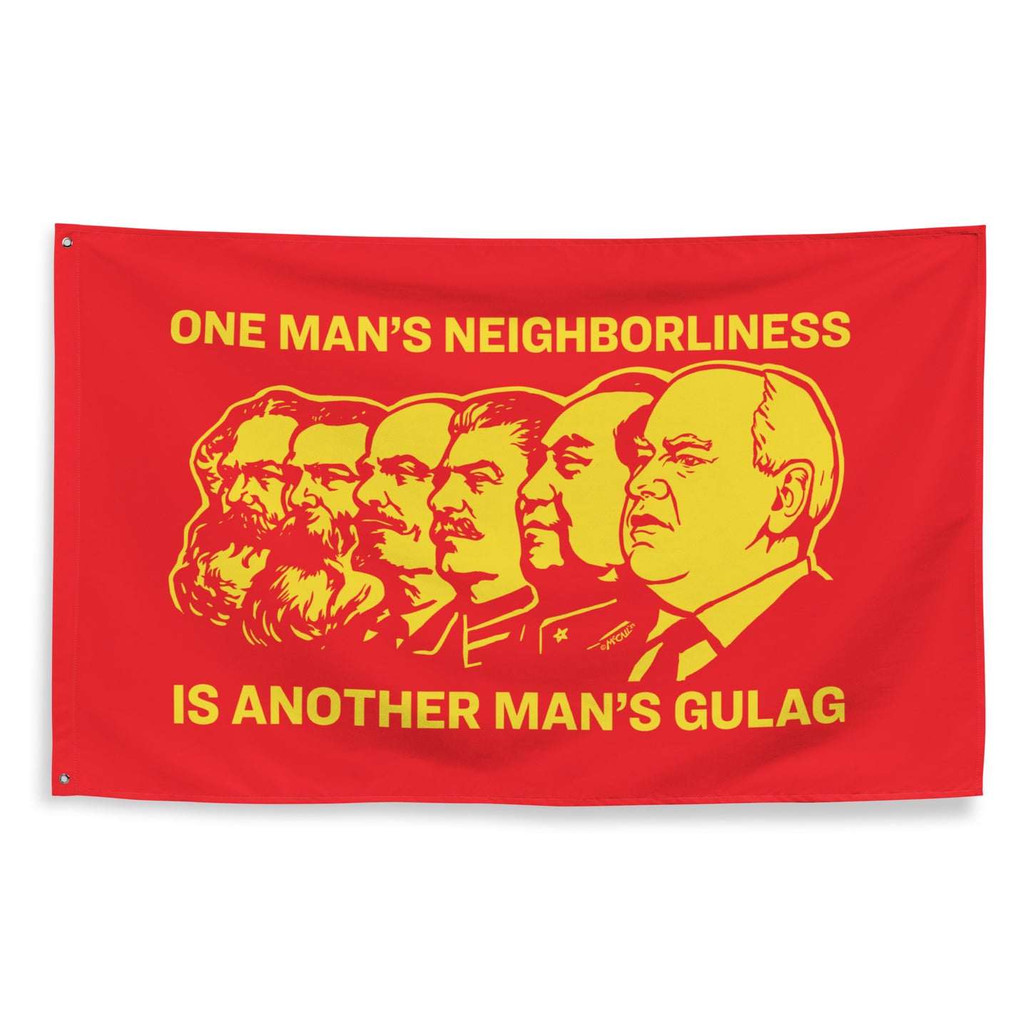 One Man's Neighborliness Tim Walz Flag