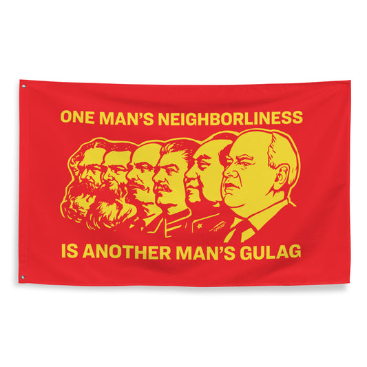 One Man's Neighborliness Tim Walz Flag