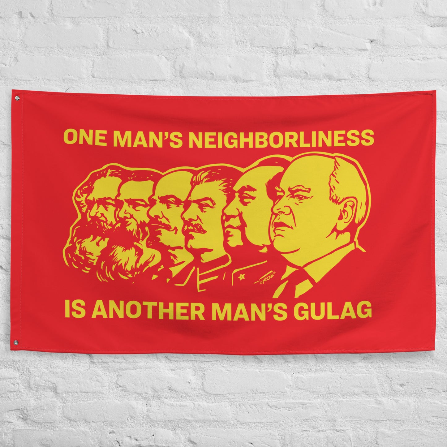 One Man's Neighborliness Tim Walz Flag