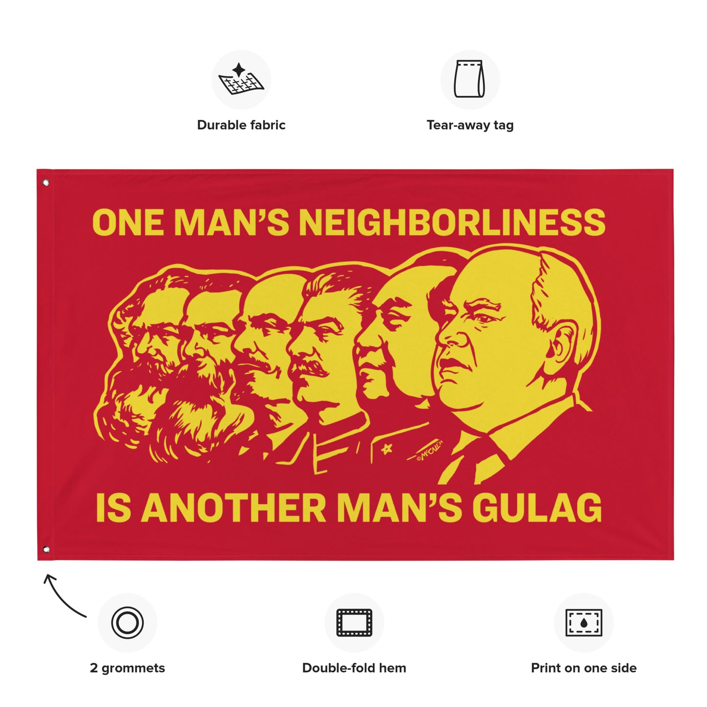 One Man's Neighborliness Tim Walz Flag