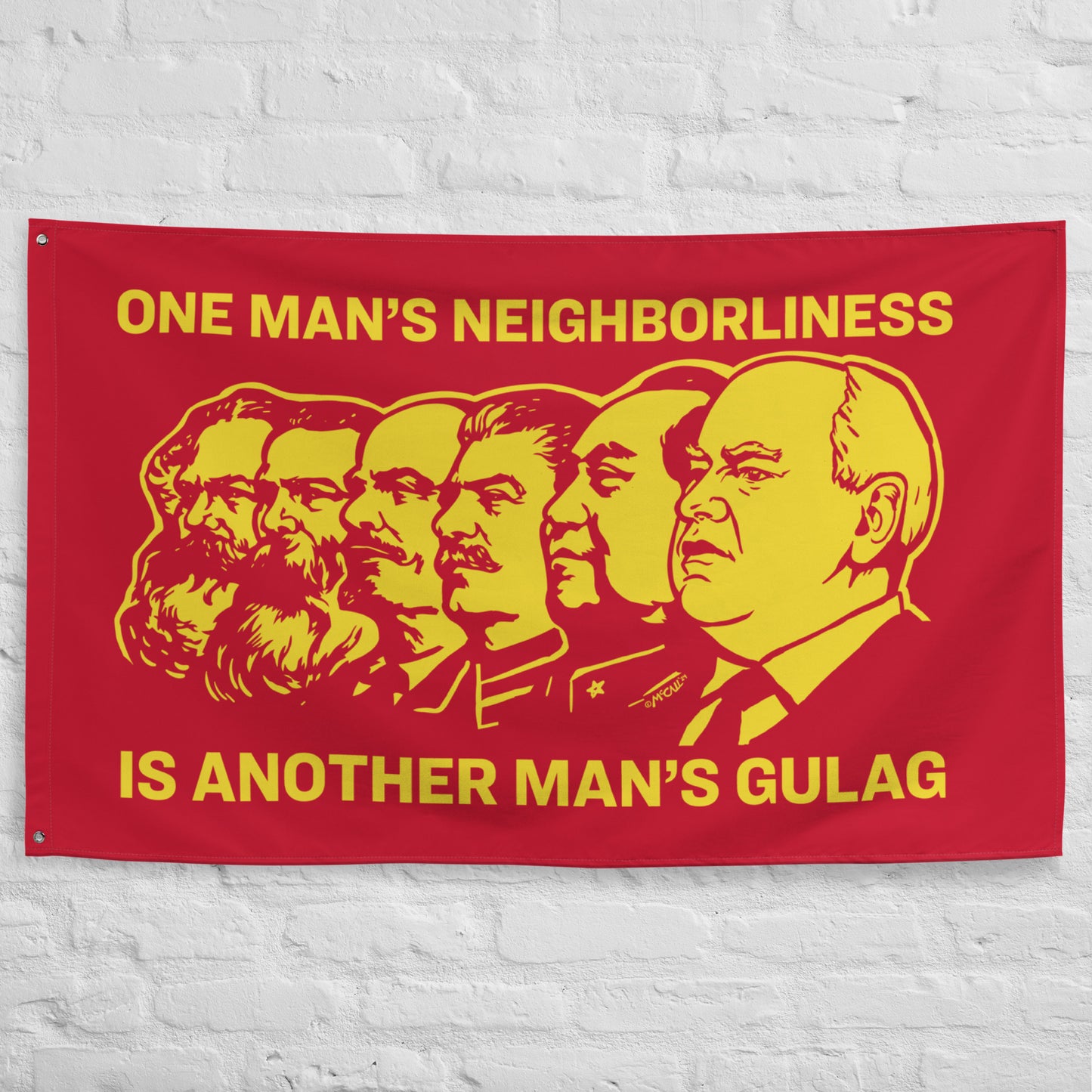 One Man's Neighborliness Tim Walz Flag