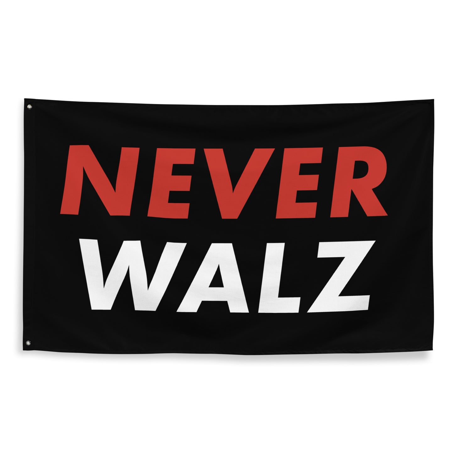 Never Walz Black Flag