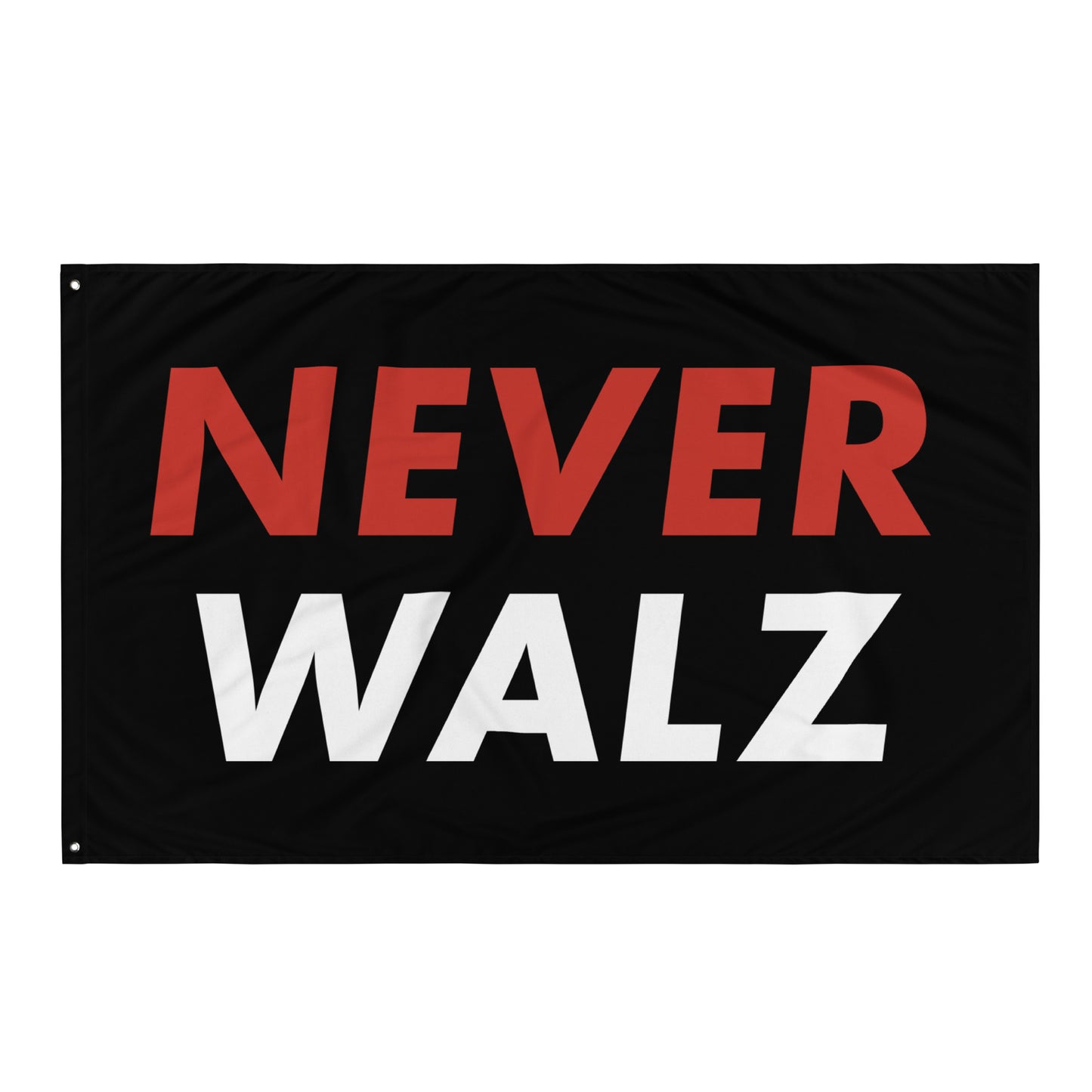 Never Walz Black Flag
