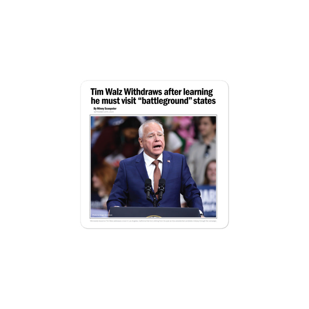 Walz Battleground State Sticker