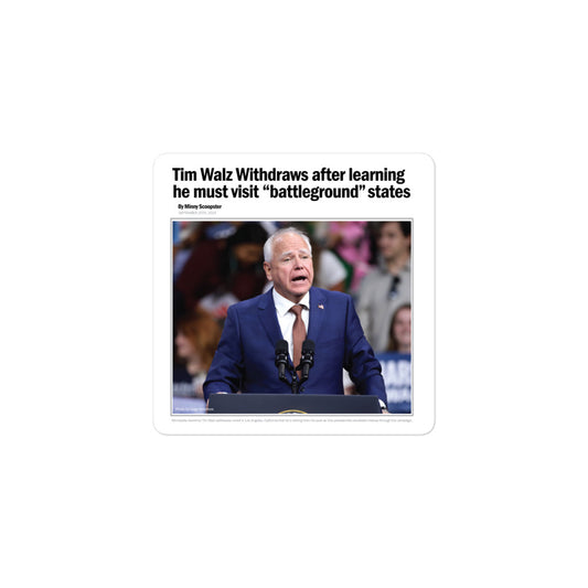 Walz Battleground State Sticker