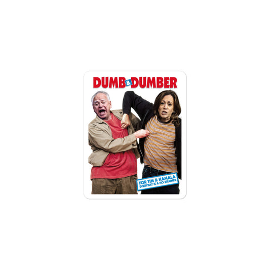 Kamala and Tim No Brainer Sticker