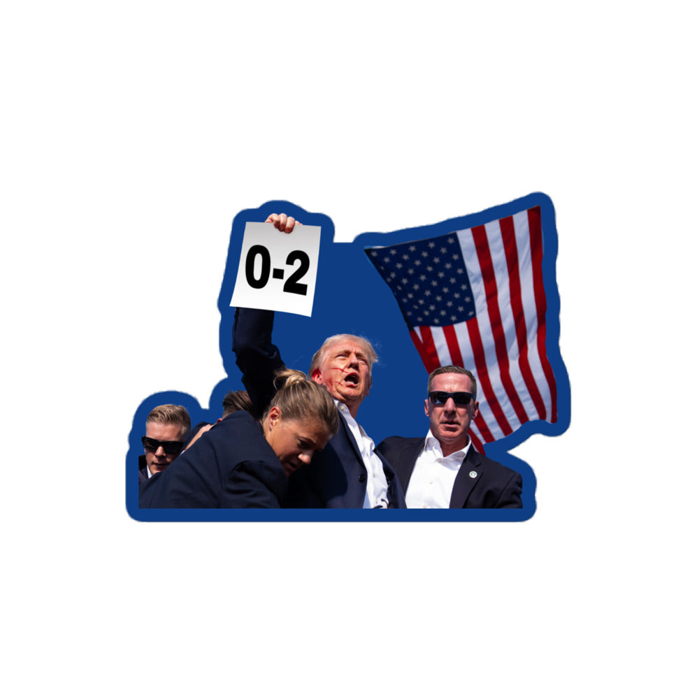 Trump 0-2 Sticker