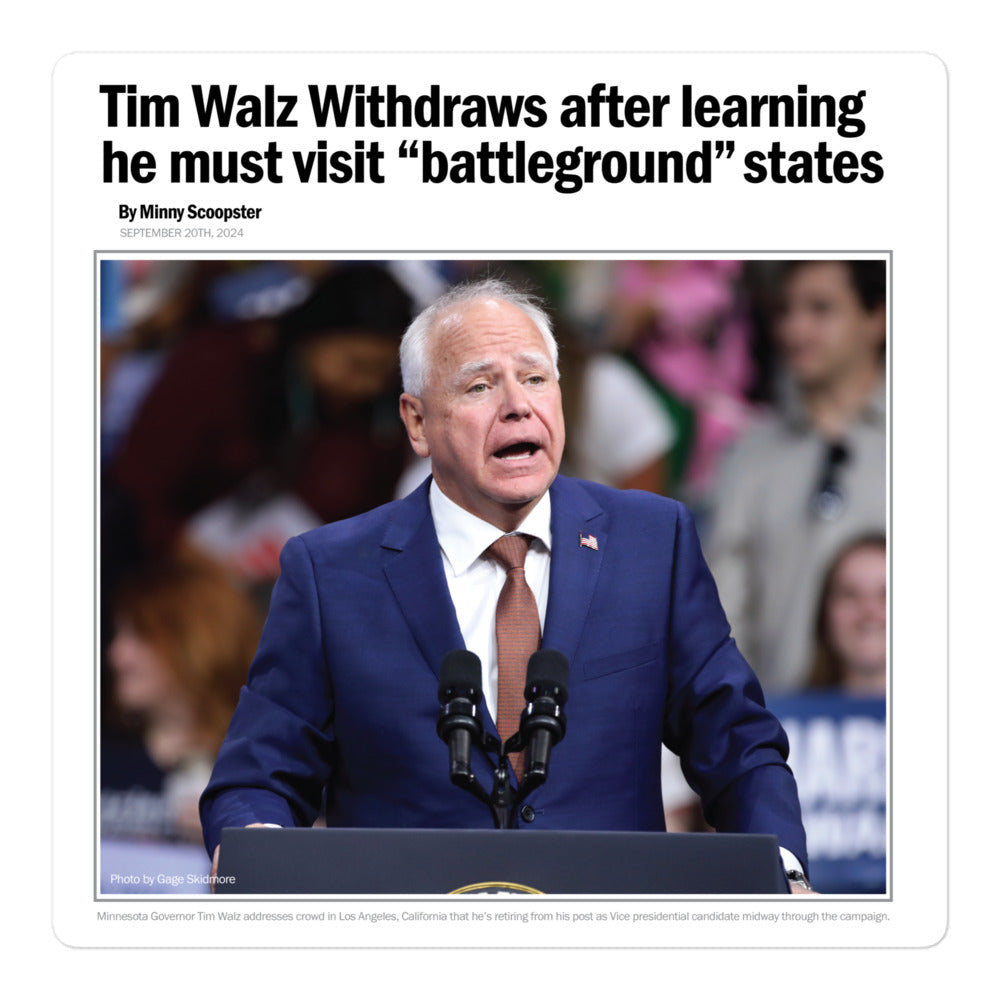 Walz Battleground State Sticker