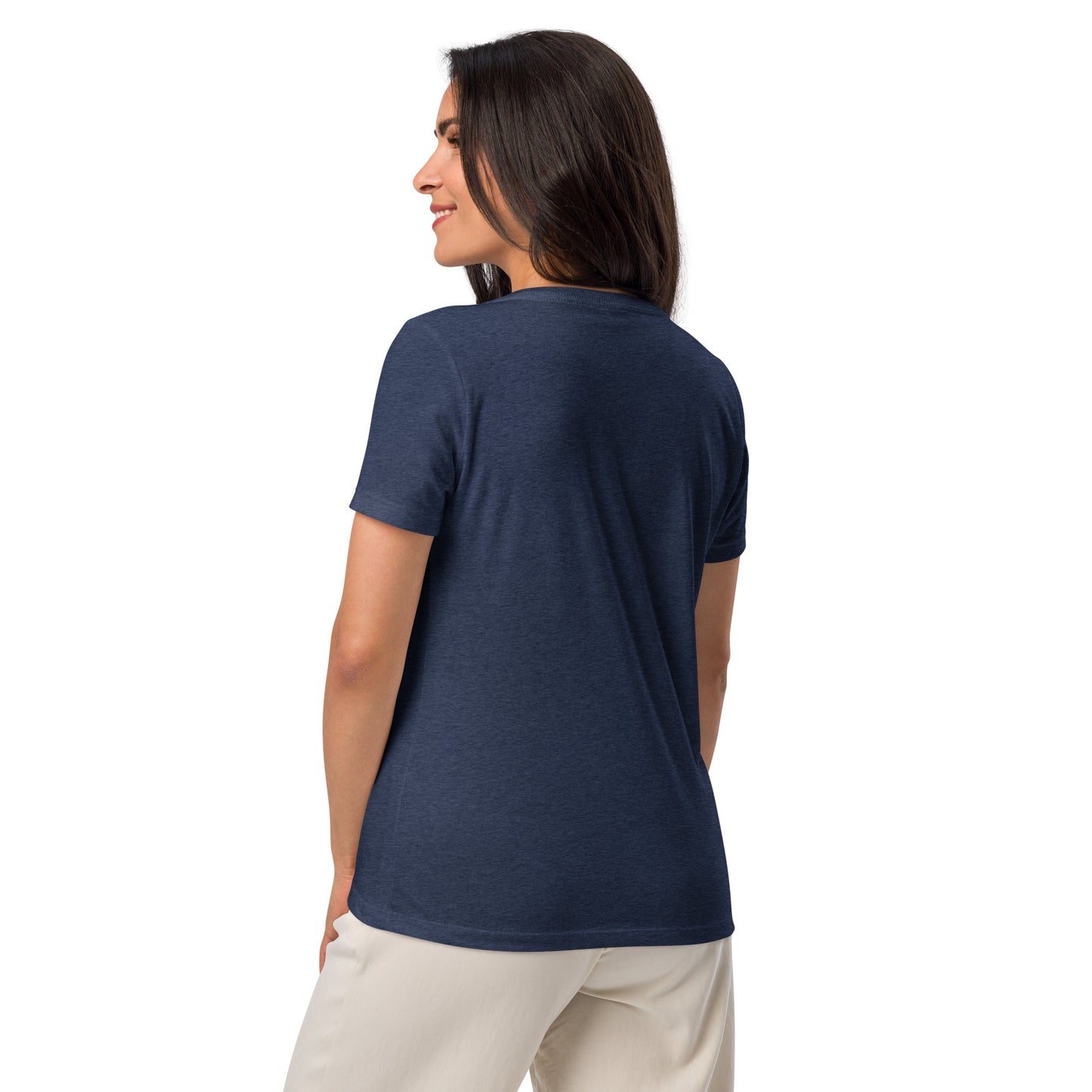 Never Walz Women’s Relaxed V-neck T-shirt