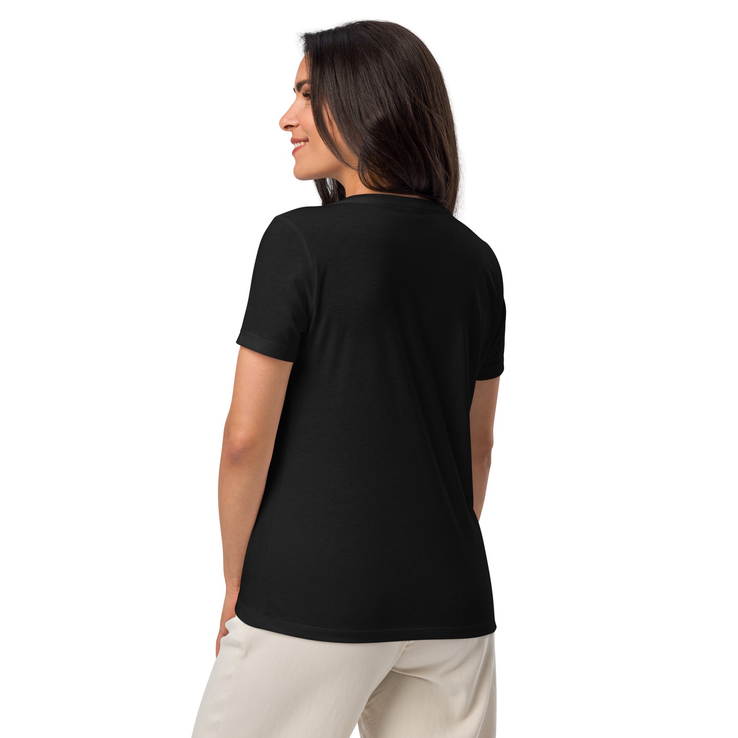 Never Walz Women’s Relaxed V-neck T-shirt