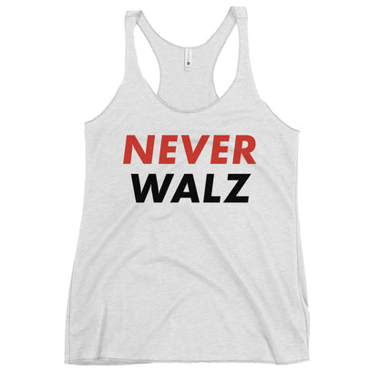 Never Walz Women's Tri-Blend Racerback Tank